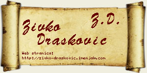 Živko Drašković vizit kartica